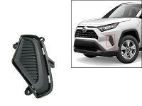 Front Left (Driver Side) Fog Light Cover For 2019-2021 Toyota Rav4 52128-0R150; 521280R150; 52128-42180; 5212842180 